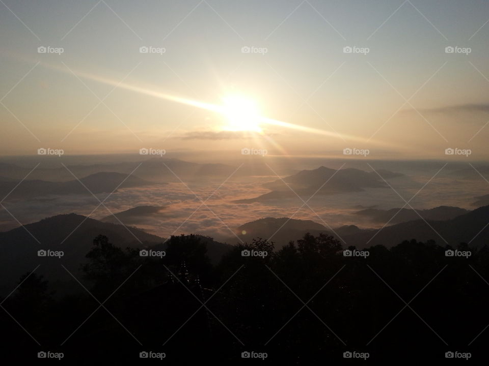 sunrise in Himalaya