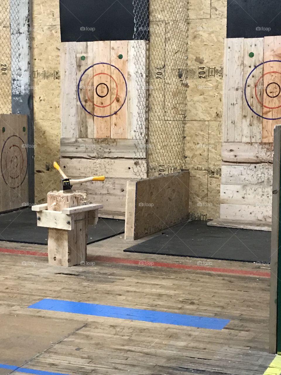 Axe throwing fun