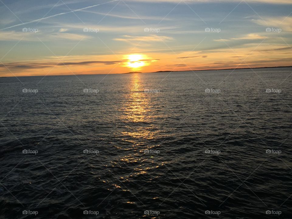 Sunset on the island