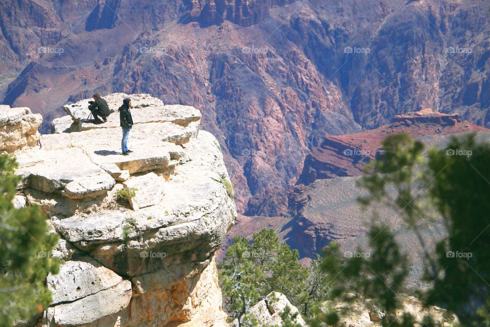 Tourists at the Grand Canyon