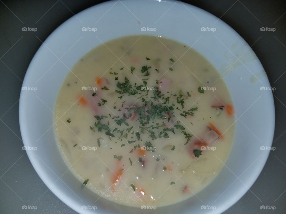 Cream of potato soup