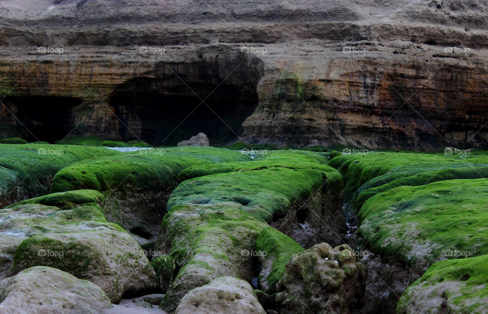 caverns eroded by sea
