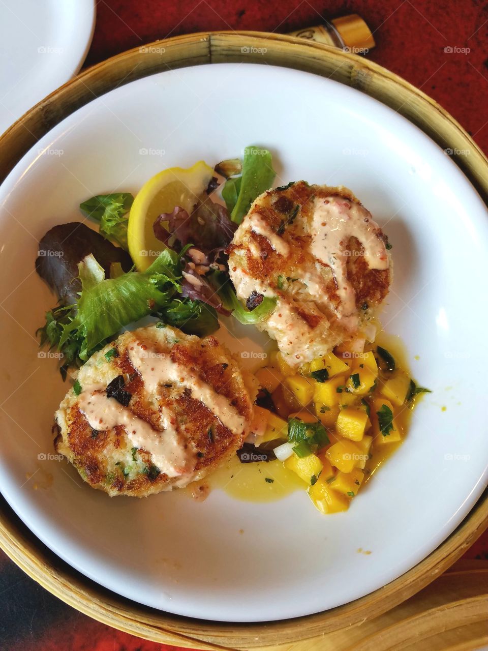 Crab Cakes at Fish Lips, Cape Canaveral, FL