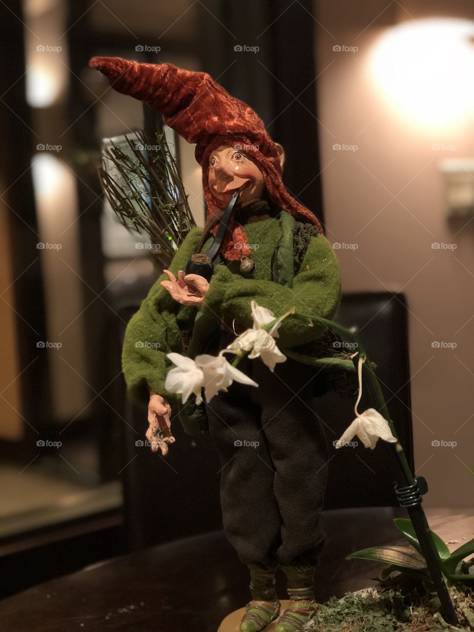 Joker with flower