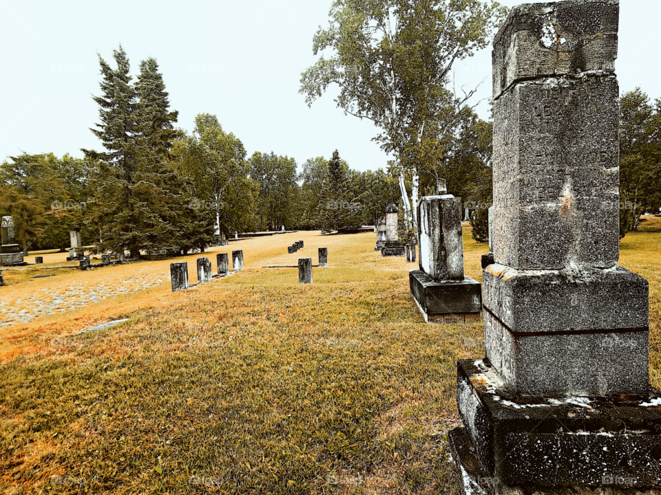 Old abandonned german cimetery in Amos, Québec - Canada 1918-1945 #2