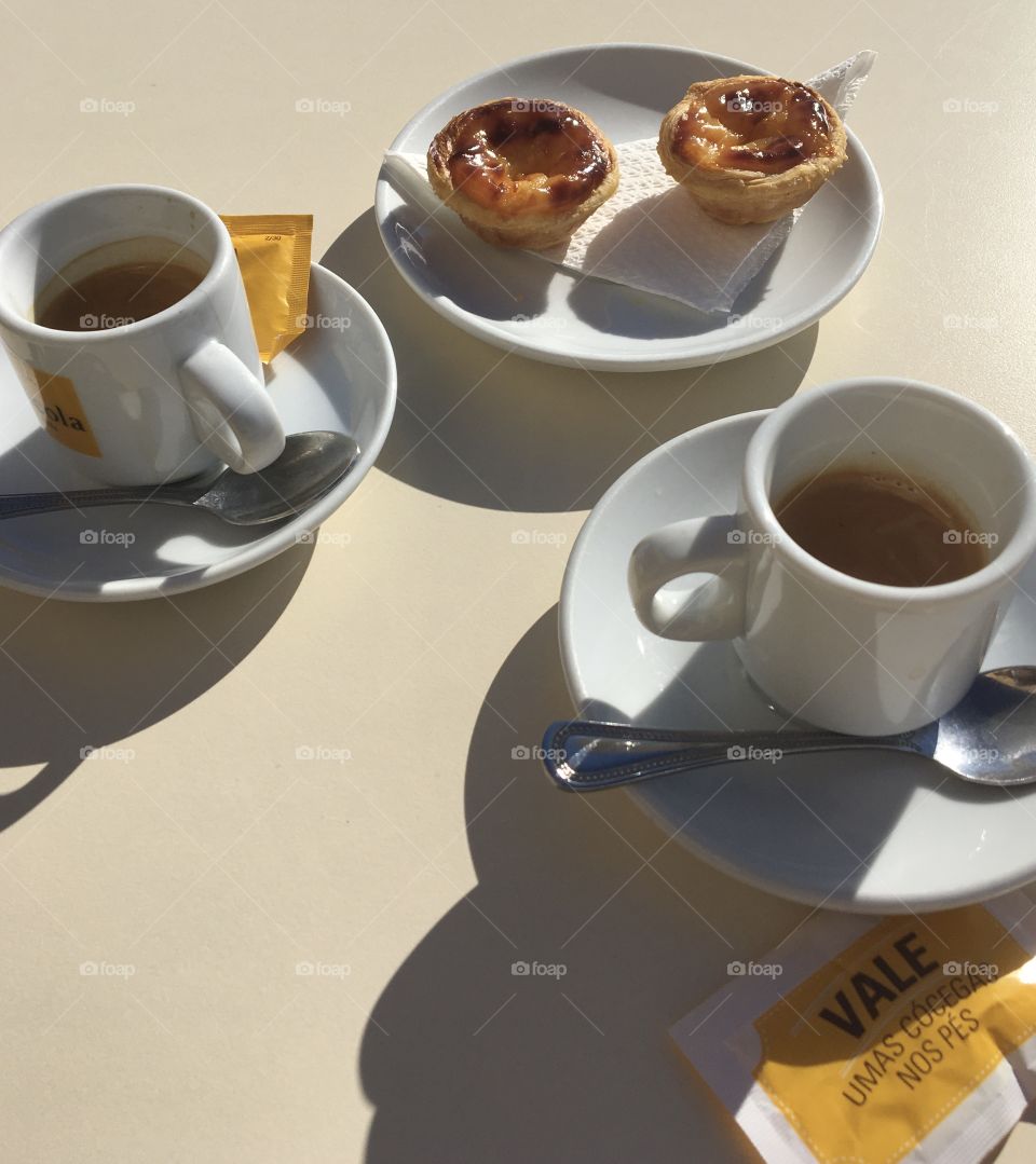 Coffee and Pastel de Nata