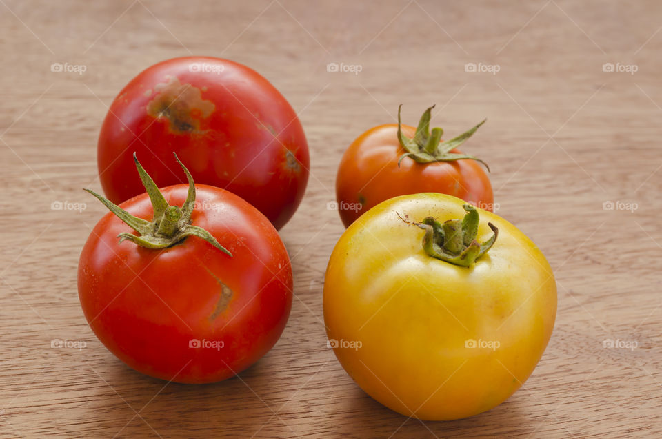 Four Mature Tomatoes
