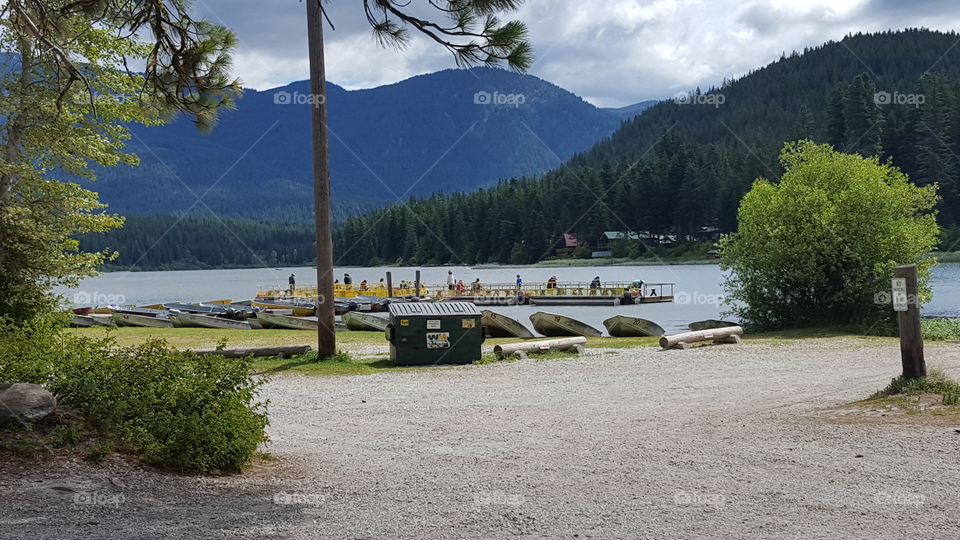 fishing dock at fish lake