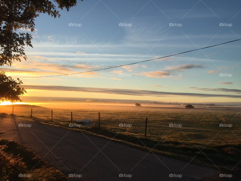 Sunset, Landscape, Dawn, Sky, No Person