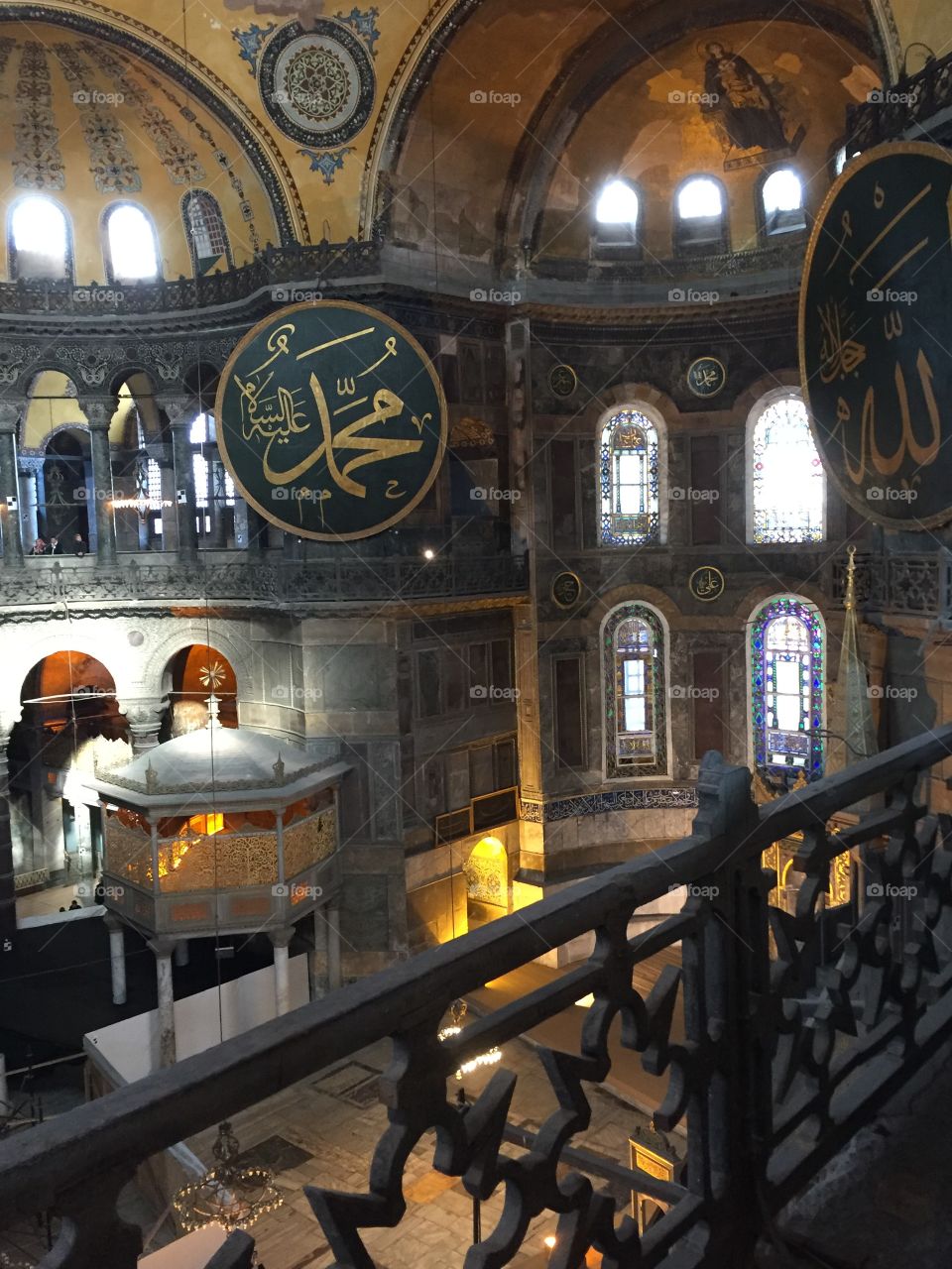Inside the Ayasoyfa in Istanbul 