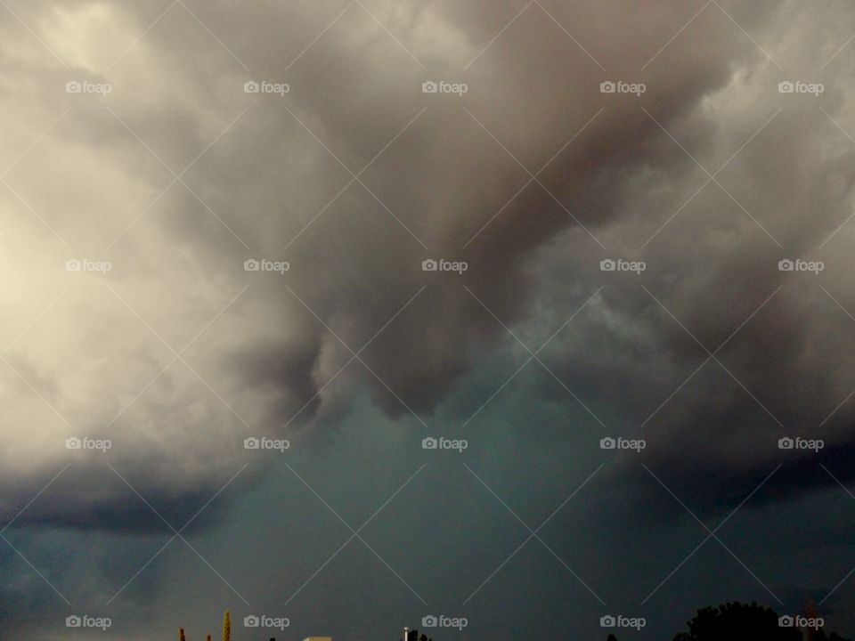 Wicked storm clouds. Scary storm clouds