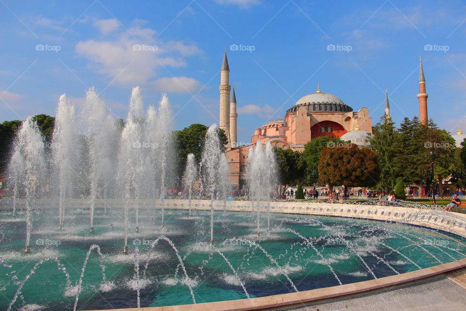 Fountain, Water, Travel, Architecture, City