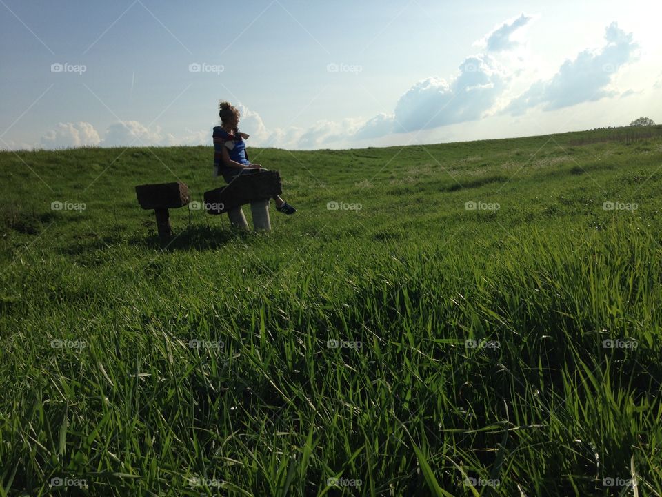 Landscape, Grass, Cropland, Hayfield, Field