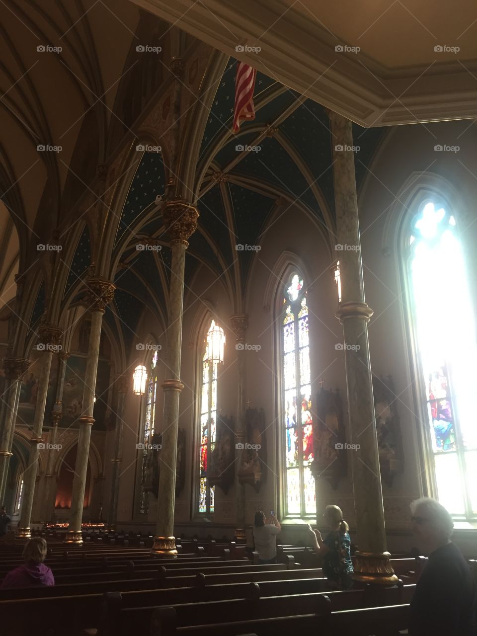 The stained glass windows of St. John's Cathedral 
