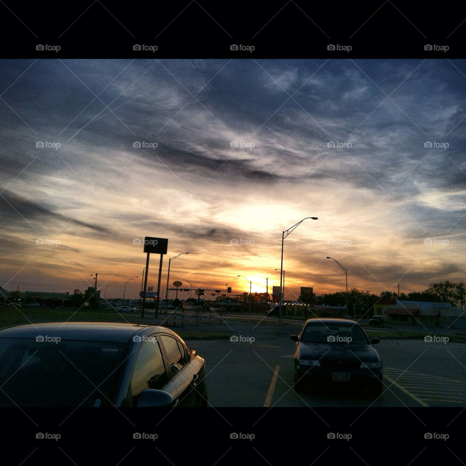 Sunset in Lincoln NE