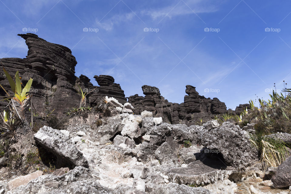 Crystal valley, Mount Roraima in Canaima National Park in Venezuela.