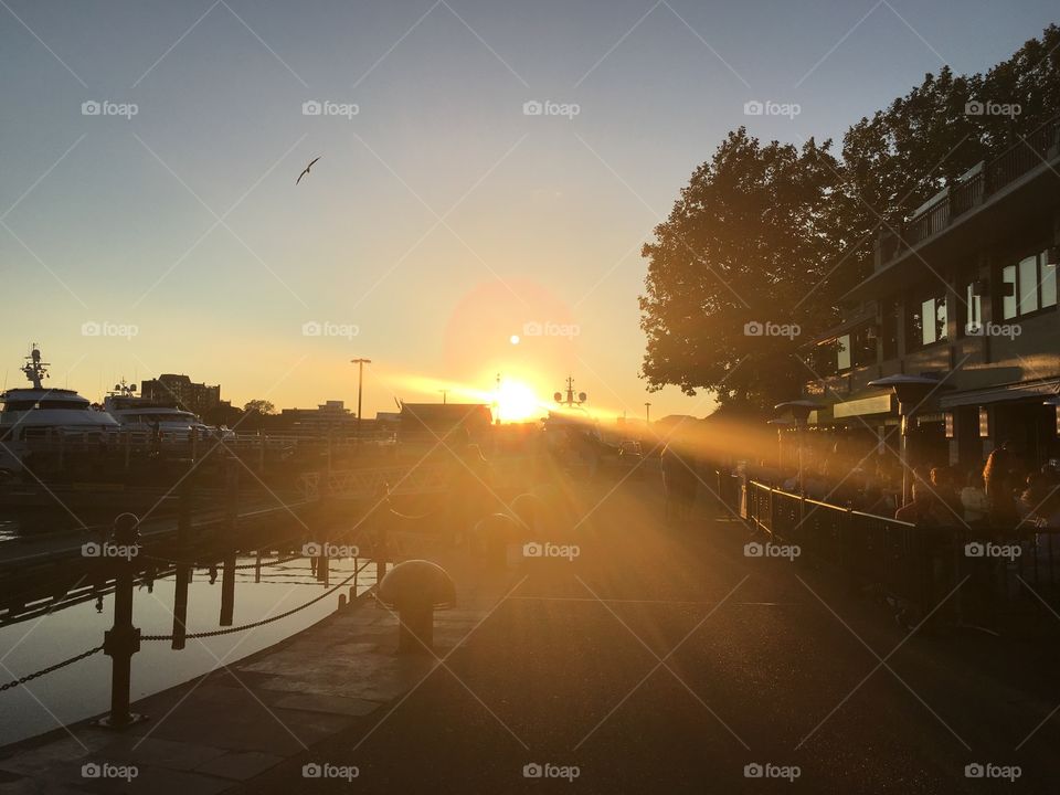 Sunset over Inner Harbour