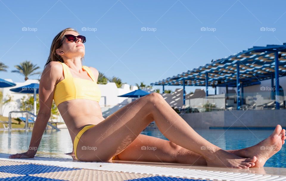 woman in sunny day outdoors