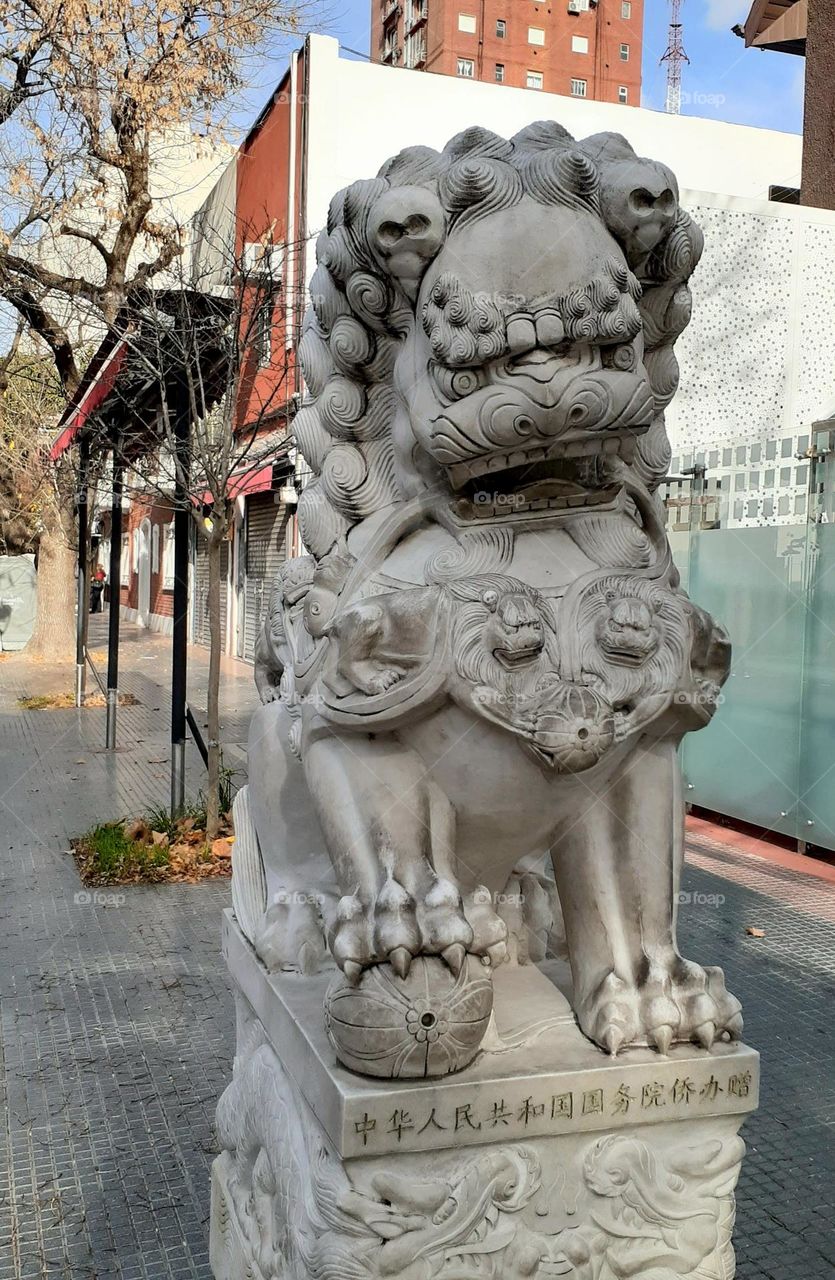León de fu o de Buda