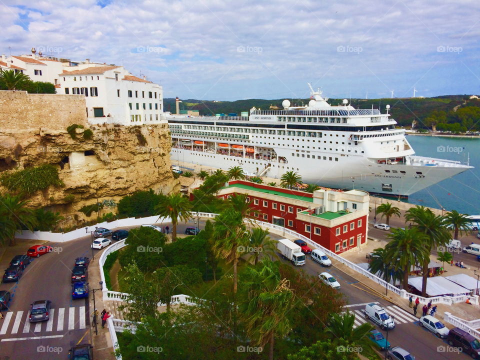Spain, Port Mahon cruise ship