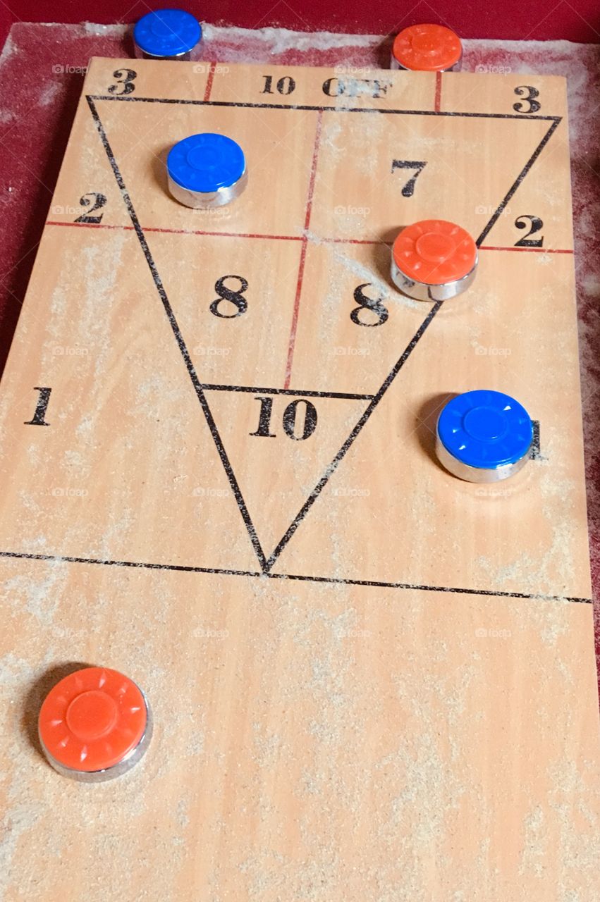 Shuffleboard bowling