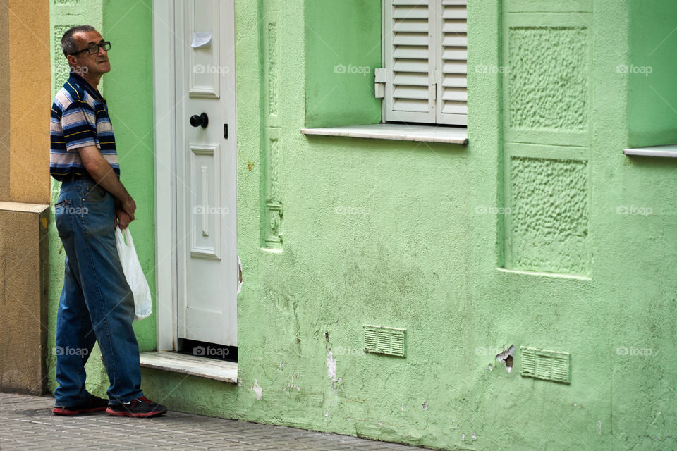 Green door