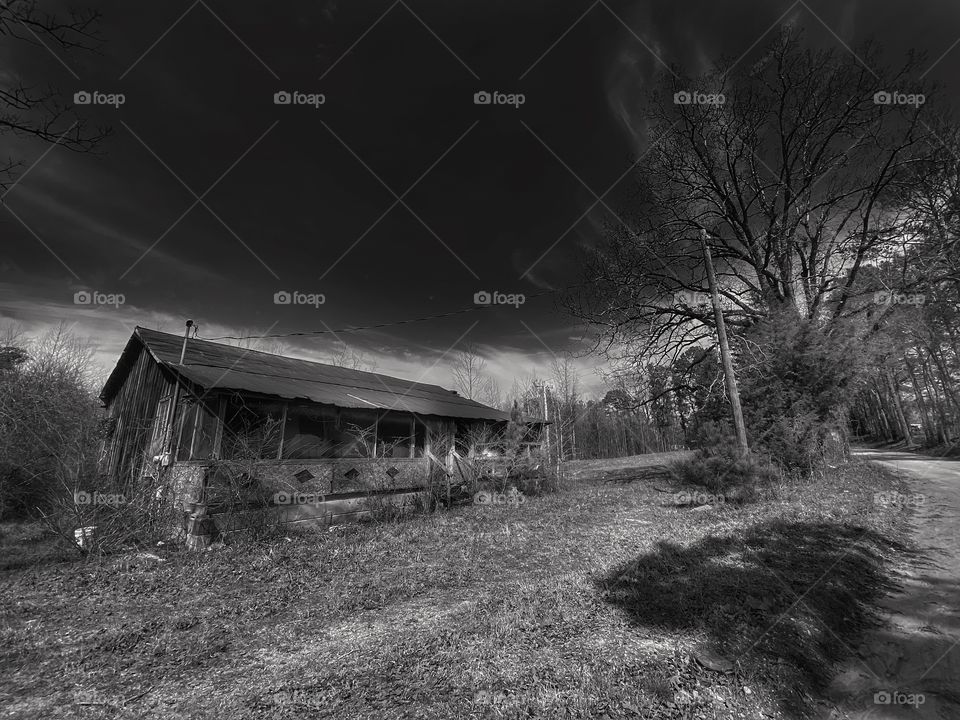 Old House On A Dirt Road 