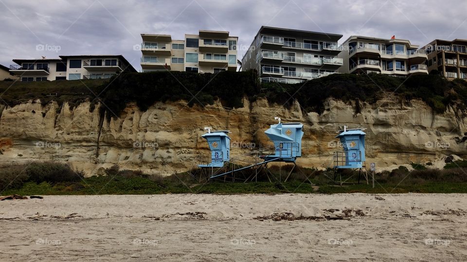 Foap Mission Landscapes! Lifeguard Stands Against The Sand Cliffs And Mid Century Modern Architecture Along Southern California Coastline!