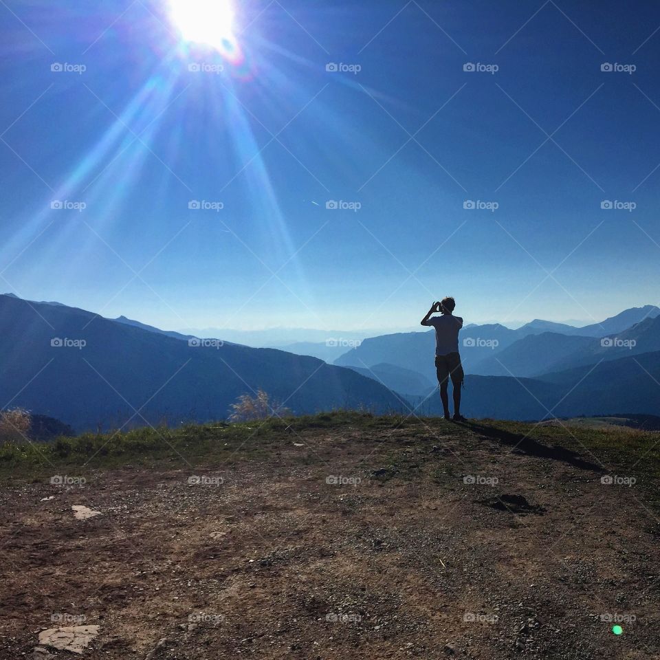 Mountain, Landscape, Sunset, Sky, No Person