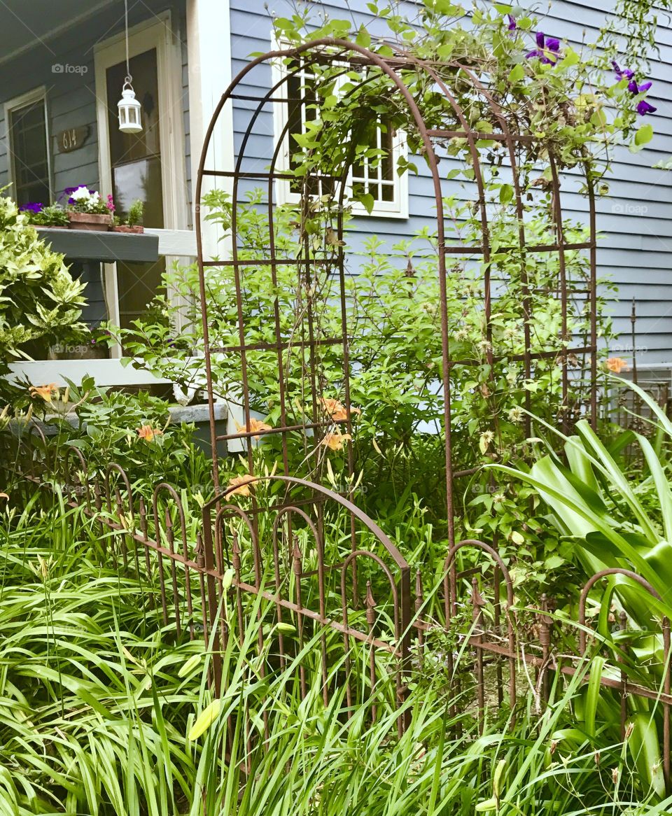 Rusty Arbor & Gate