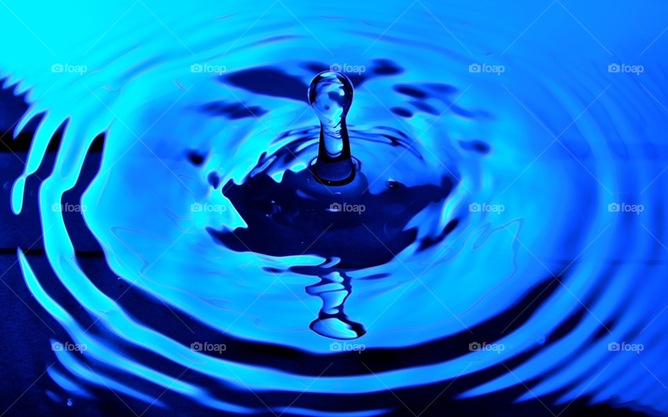 blue water splash droplet by snappychappie