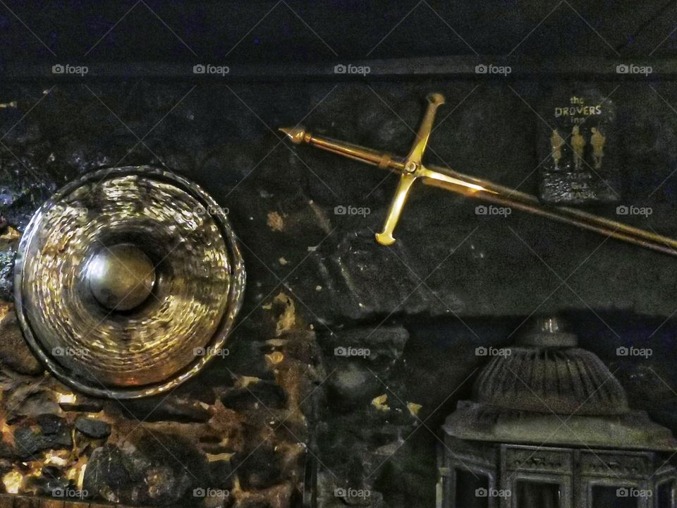 Old sword and sheild