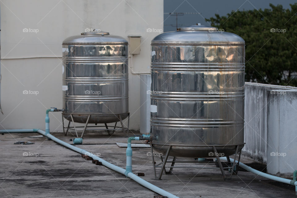 Water tank in the rooftop 