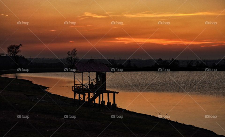 silhouette of landscape