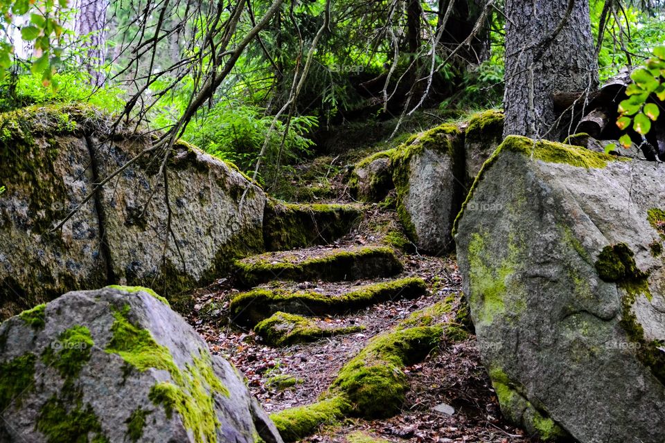 Old stone stairs