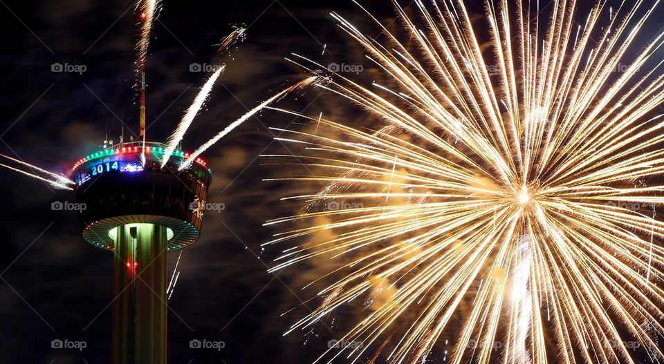 New year celebration in downtown san antonio