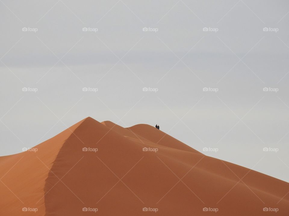 Sanddunes in the Merzouga desert 