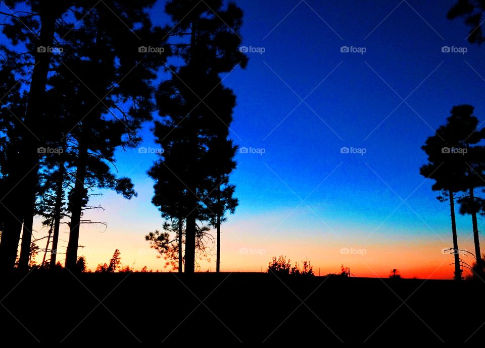 Sunset on the Mogollon Rim