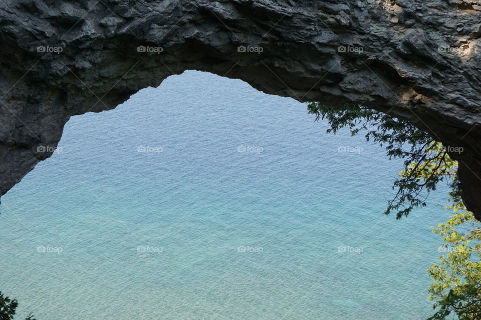 Arch Rock on Mackinac Island 