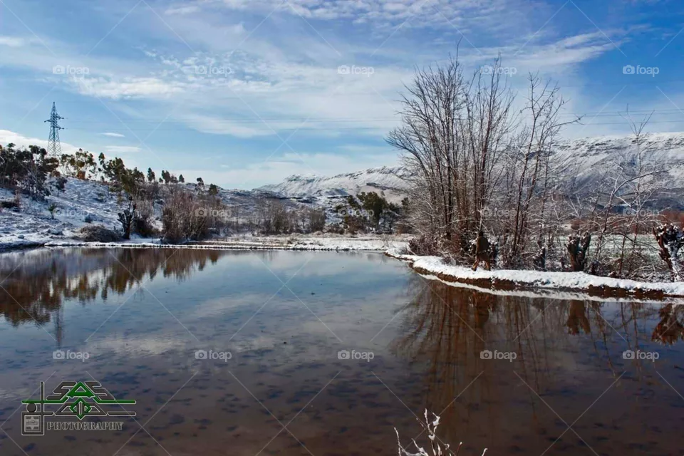 snowfall water