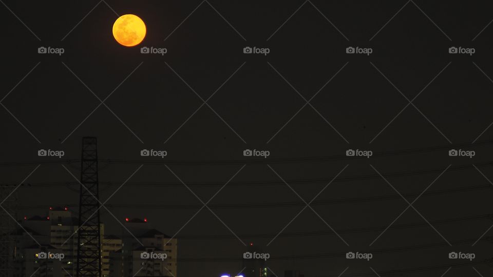 moon in the city