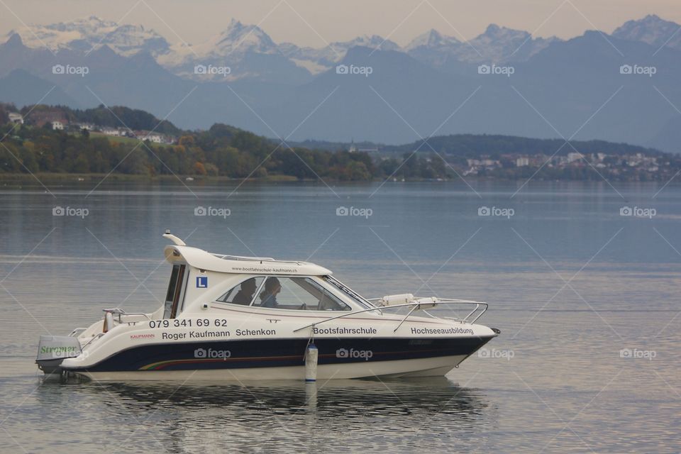 Boat Driving School. Motor boat driving school