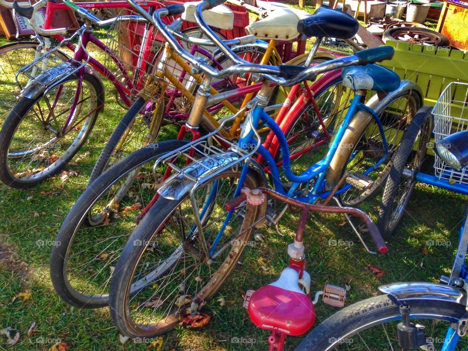 Colorful bikes. Colors