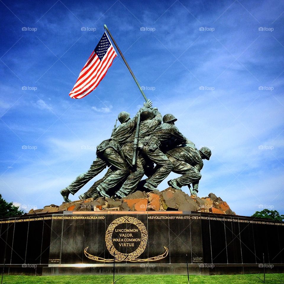 The United States Marine Corps War Memorial 