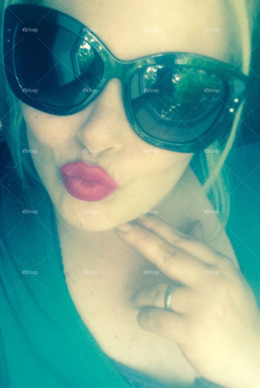 Sunglasses and Lipstick
