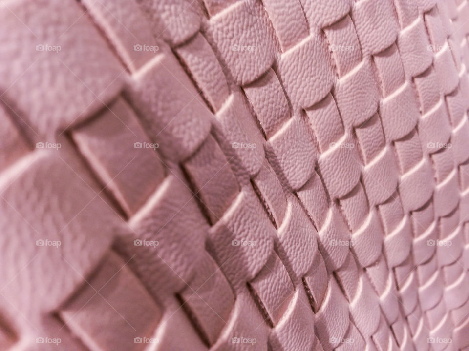 Close-up of pink leather