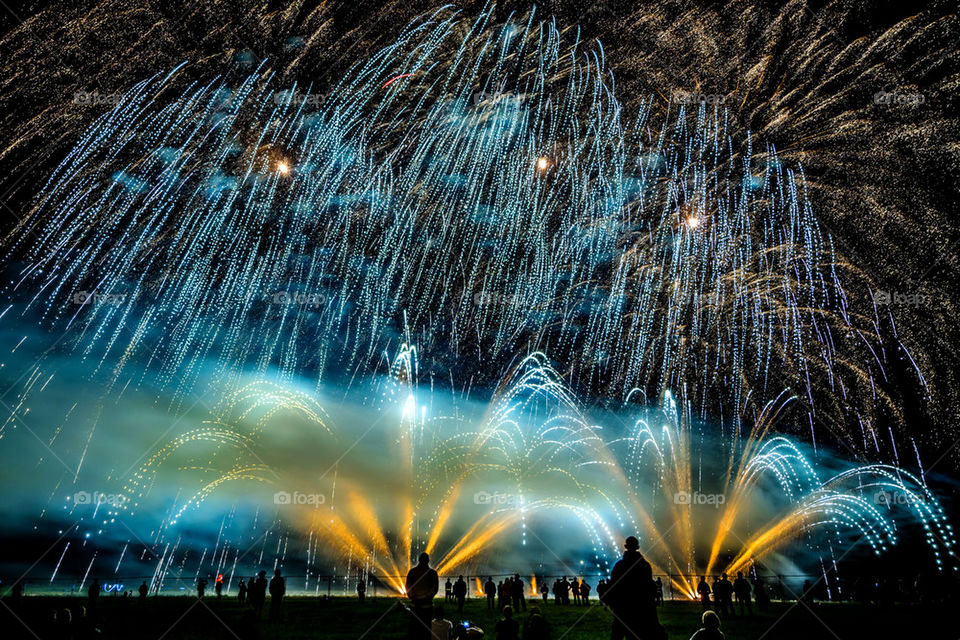 View of fireworks