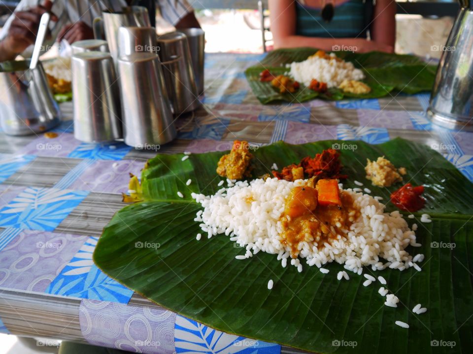 Traditional dish, Kerala, India 