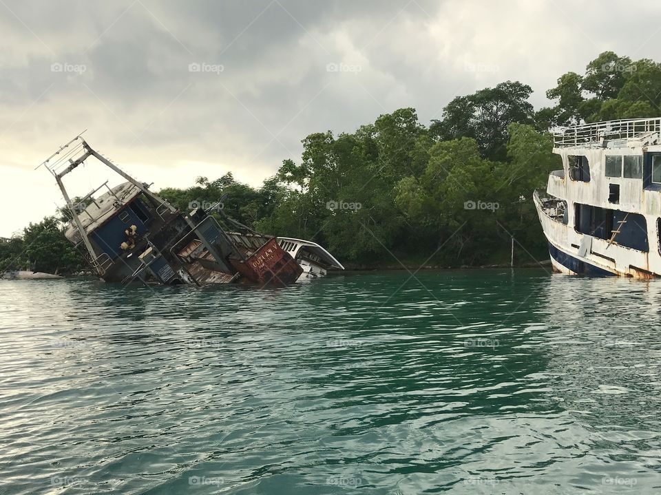 Vanuatu abandoned wrecks- South Pacific