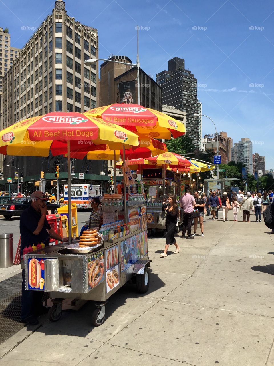 New York City Street Vendors. The Essence of New York